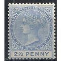 St Christopher 1884 SG16 2 1/2d Ultramarine Wmk...