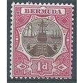 Bermuda 1902 SG32 1d Brown & Carmine Mounted Mi...