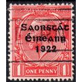Ireland Sg69 1d Scarlet "Harrison coil stamp" V...