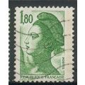 France 1985 - 1f.80 green - "Liberty" (after De...