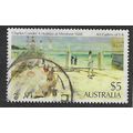 AUS 1981 $5.00 'A HOLIDAY AT MENTONE' FINE USED...