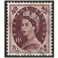 1954 SG528 11d Brown Purple Watermark TUDOR Cro...