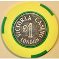 Victoria. £1 Casino Chip. London, UK. X27.