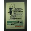 1969 Johnson V-115 Outboard Motor Ad - High-Horsepower