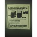 1978 Weaver Scope Mounts Ad - Invest In
