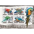 CENTRAL AFRICA 2016 SHEET MNH PARROTS PERROQUET...