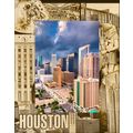 Houston Texas Laser Engraved Wood Picture Frame...