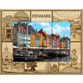Denmark Laser Engraved Wood Picture Frame Lands...