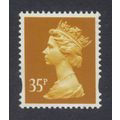 Y1698 U347 35p Yellow ENSCHEDE TWO BANDS (YELLOW FLUOR) ~ Unmounted Mint