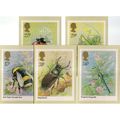 INSECTS set of 5 issued 1985 by Post office pos...