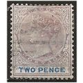 Lagos 1887 SG30 2d Dull Mauve & Blue Wmk Crown ...