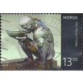NORWAY, Sculpture, Per Palle Storm, green & bla...