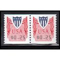 CVP32 25c Shield Very Fine MNH Pair PA4978