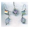 Fluorite Silver Wire Wrap Gemstone Pendant Drop...