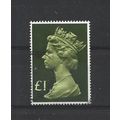 GB.SG1026 £1 Bright Yellow-Green and Blackish O...