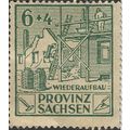 SAXONY, Wiederaufbau, charity, green 1946, 6+4pf