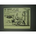 1949 Velocette L.E. Motorcycle Ad - Car comfort and over 100 miles to the gallon