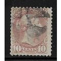CANADA 1870 QV 10c LILAC-PINK USED SG89