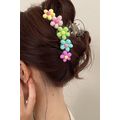 Pink Colorful Flower Shape Large Hair Clawclip