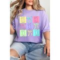 Wisteria Bunny Bow Plaid Print Easter Fashion Tee