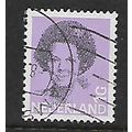 NETHERLANDS 1981 QUEEN JULIANA 1G LILAC AND BLA...