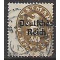 GERMAN STATES BAVARIA 1920 OFFICIAL 40pf BISTRE...