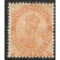 India 1926 2a6p Orange SG207 MM