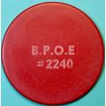 BPOE Elks 2240. 50¢ Vintage Casino Chip. Hawtho...