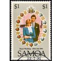Samoa 1981 Royal Wedding $1 Used Stamp