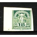 AUSTRIA 1920 SG N 374 18H TURQUOISE IMPERF M / ...