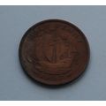 1937 King George VI Half-Penny ½d Calm sea vari...