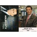 Robert Powell Holby City 2x Hand Signed Cast Ca...