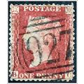 1858 -1864 Queen Victoria - Lge Crown WM 1d red...