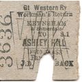 G.W.R. Edmondson Ticket - Keynsham & Somerdale ...