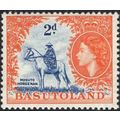 Basutoland QEII 1954 2d Deep Bright Blue & Oran...