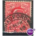 GB stamps 1902-10 KEV11 - 1d SG219 Bradford 1