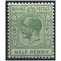 Bahamas 1912 SG81 1/2d Green Mounted Mint ...