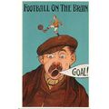 Advertising FOOTBALL ON THE BRAIN Postcard (May...