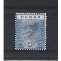 Perak.SG64 5c Blue.Mounted Mint.Jan25