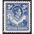 Northern Rhodesia KGVI 1938-52 3d Ultramarine A...