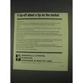 1967 Merrill Lynch Ad - A Tip-Off About a Tip on Market