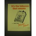 1955 Player's Navy Cut Cigarettes Ad - It's the tobacco that counts