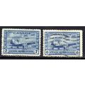 Canada 1942 KGV Set Air Mail Blue Used SG 399 -...