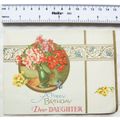 Vintage: Birthday card - Daughter - primroses