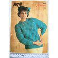 1987 Argyll 950 diamond lace dolman sweater, pi...