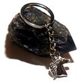 STUNNING SILVER METAL KEY RING WITH KEY CHAIN &...