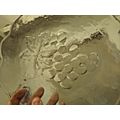 Antique GLASS GRAPE PLATTER plate with design v...