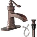 Homevacious Bathroom Faucet Copper Waterfall Ba...
