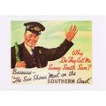 Southern Railway Poster Art Postcard Sunny Sout...