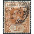 Sierra Leone 1913 SG114 1 1/2d Orange Fine Used...